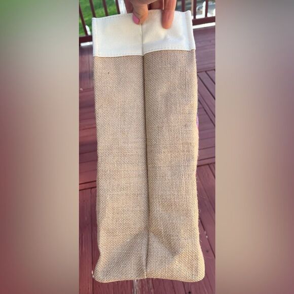 Canvas bag, heart flower print, love logo, multifunctional, great shape, 15x13x6 - Picture 4 of 7